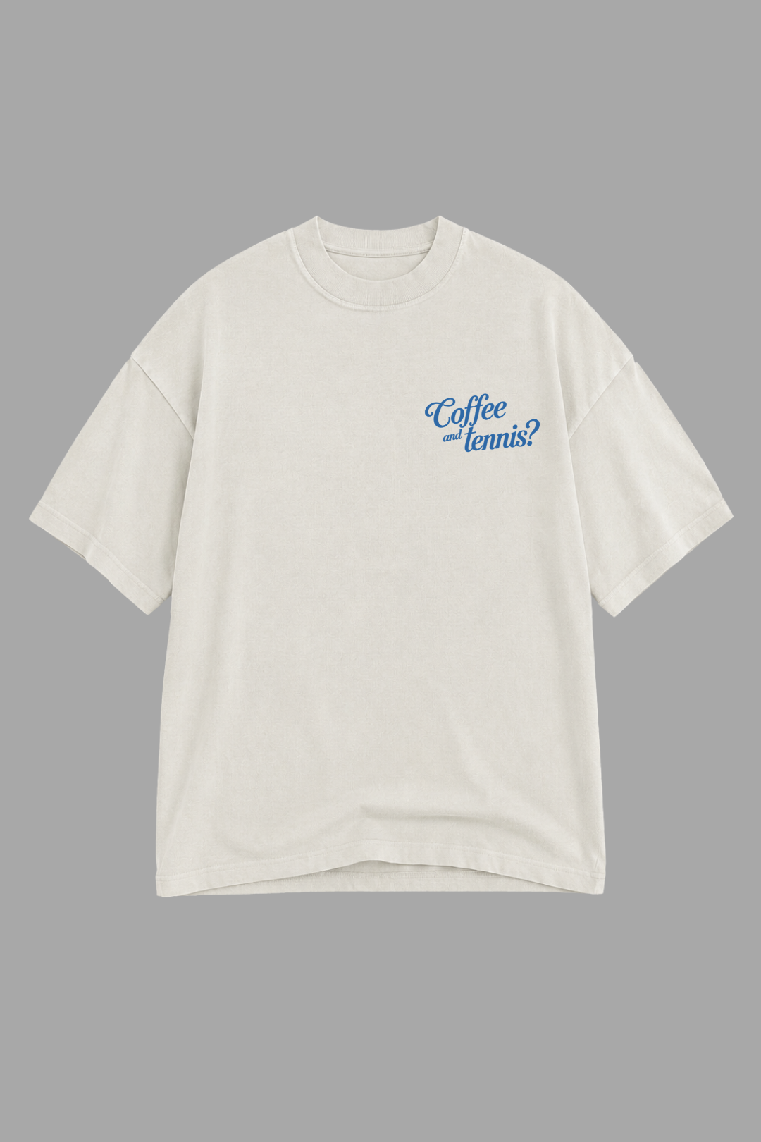 Camisa Oversized Coffee and Tennis