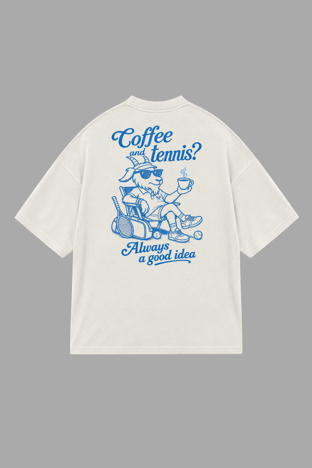 Camisa Oversized Coffee and Tennis