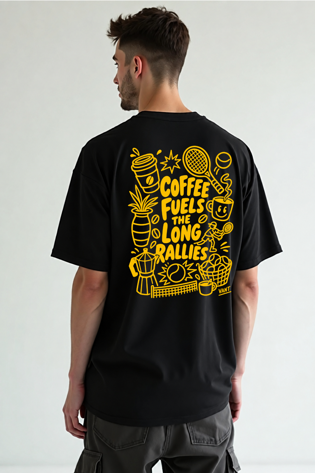 Camisa Oversized Coffee and Rallies