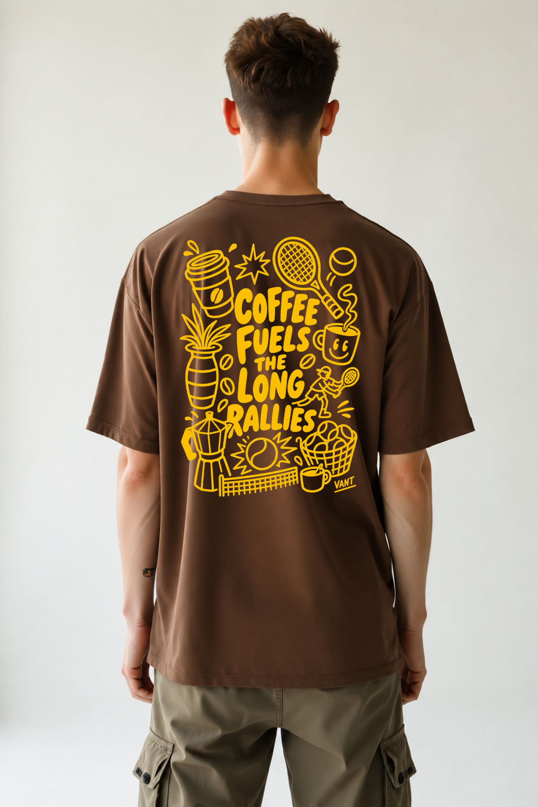 Camisa Oversized Coffee and Rallies