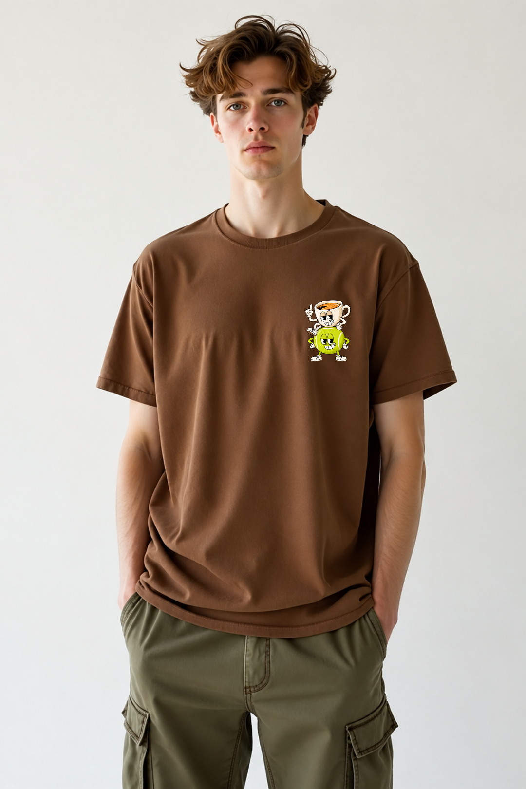 Camisa Oversized More Espresso, Less Court Stress