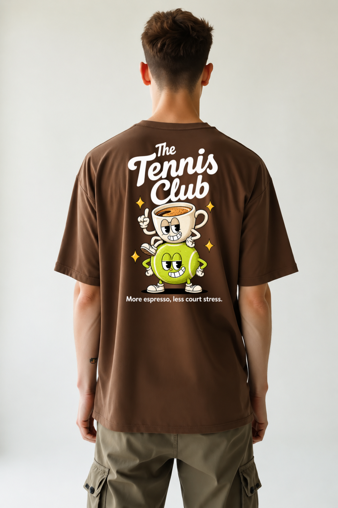 Camisa Oversized More Espresso, Less Court Stress