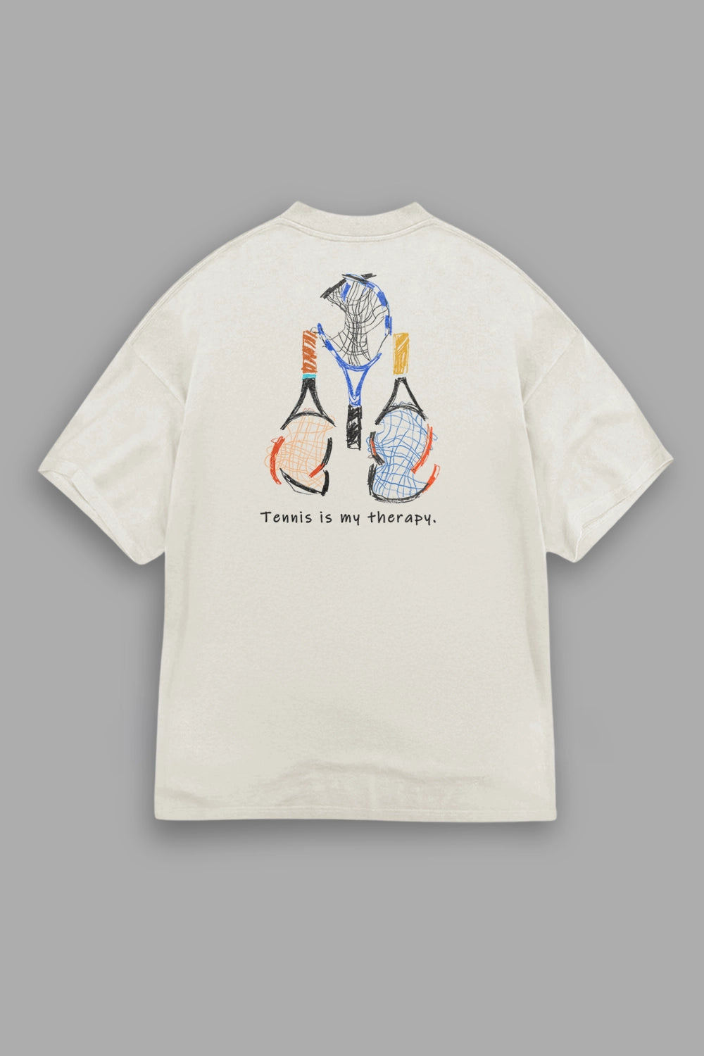 Camisa Oversized Tennis Is My Therapy