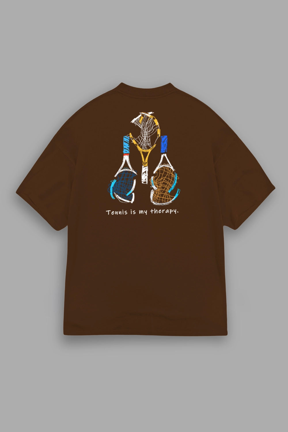 Camisa Oversized Tennis Is My Therapy