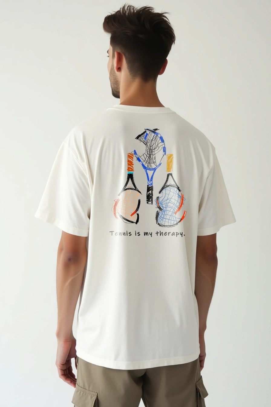 Camisa Oversized Tennis Is My Therapy