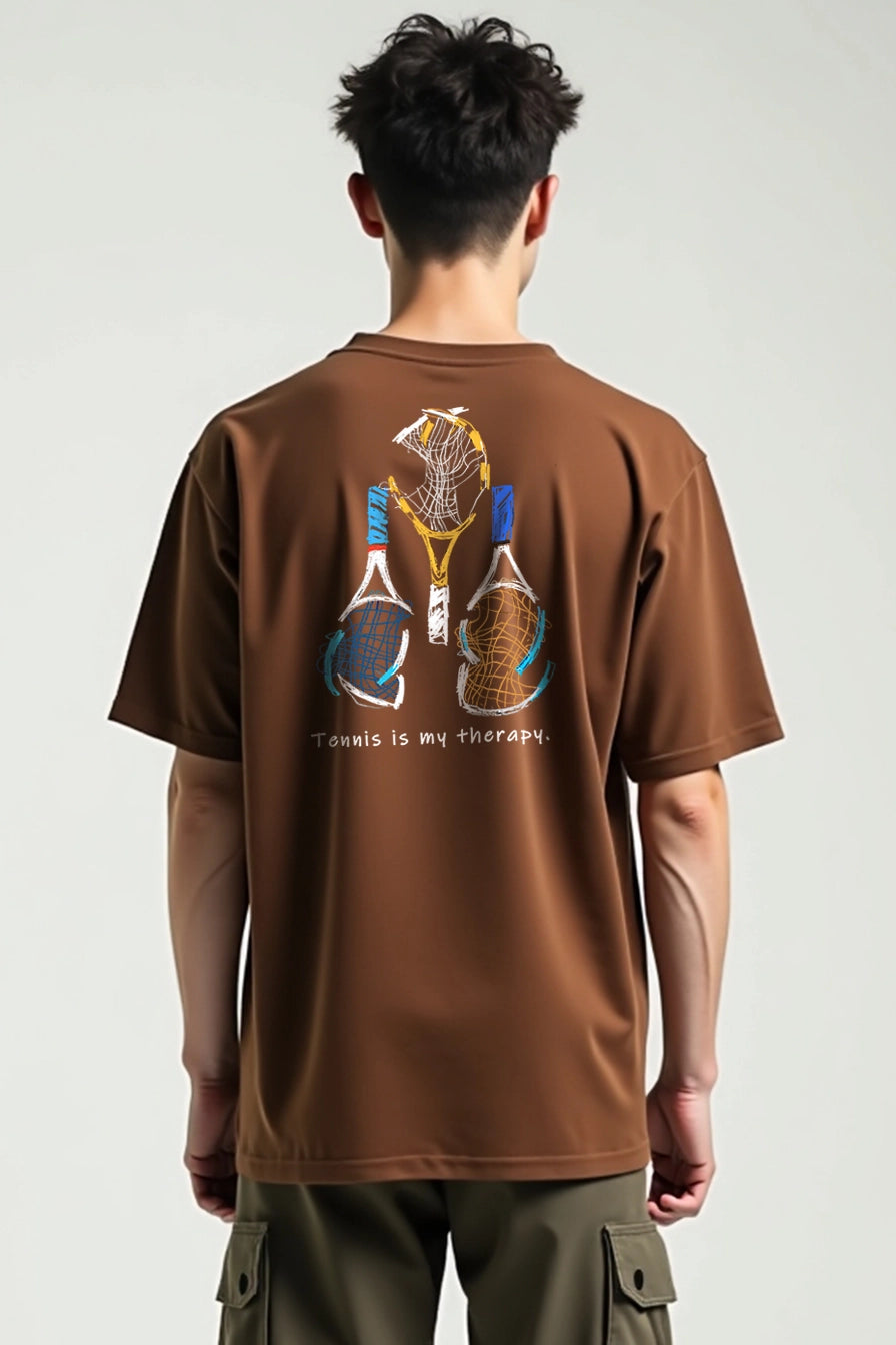 Camisa Oversized Tennis Is My Therapy