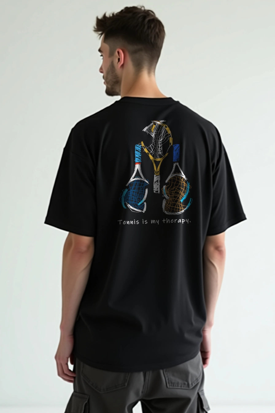 Camisa Oversized Tennis Is My Therapy