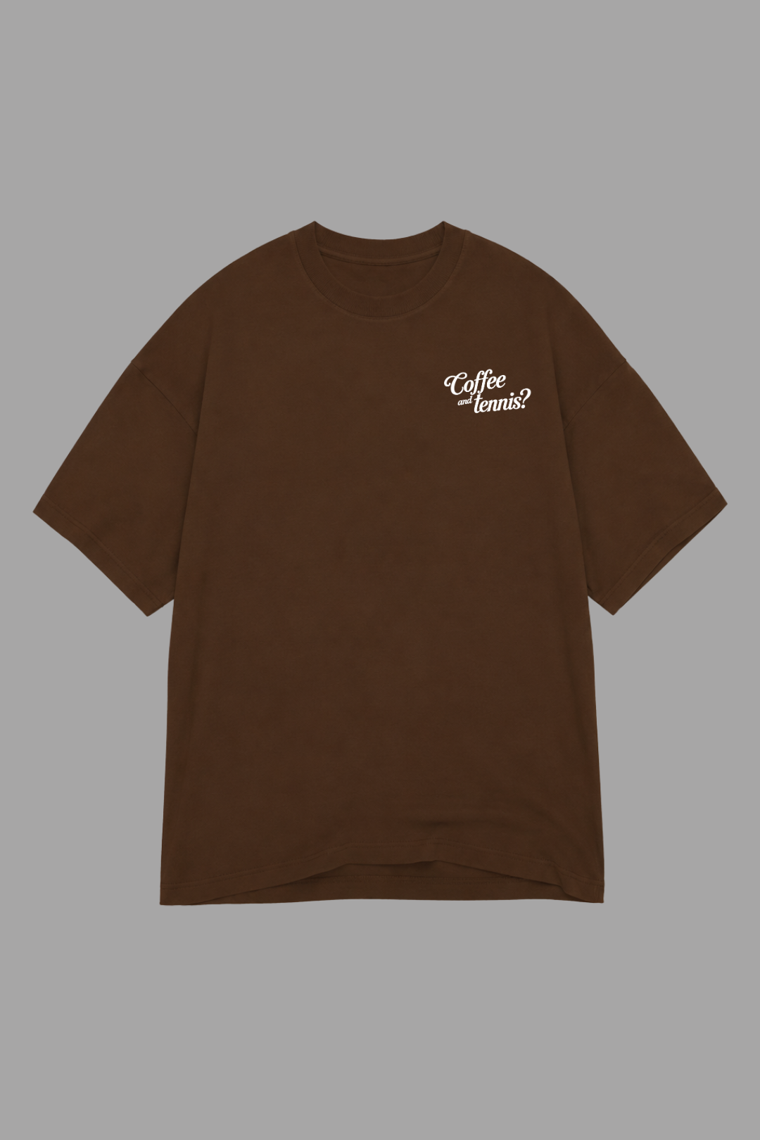 Camisa Oversized Coffee and Tennis