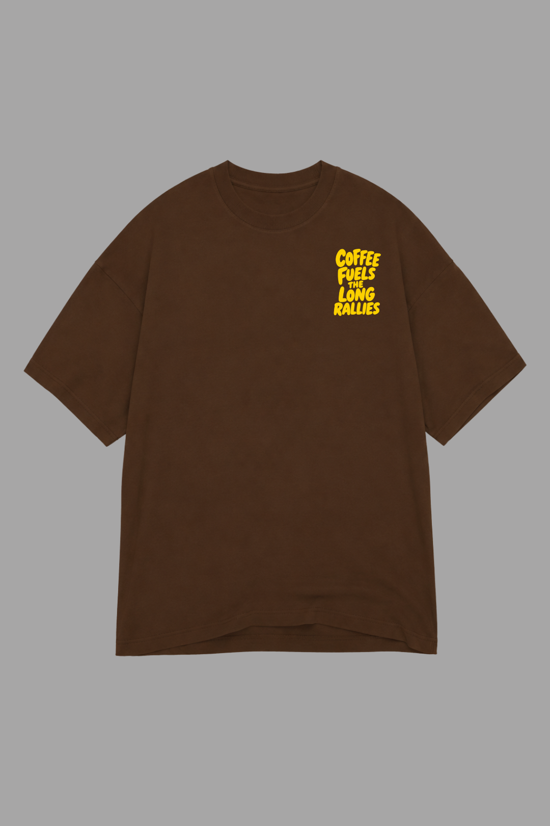 Camisa Oversized Coffee and Rallies