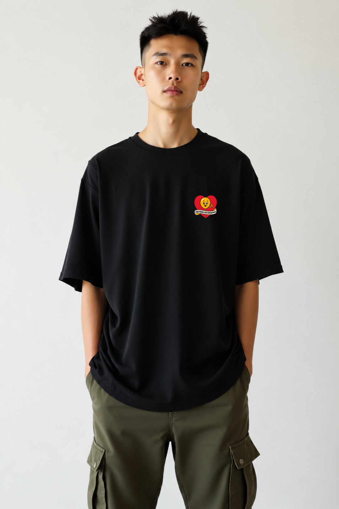 Camisa Oversized Jogo com Baloeiros