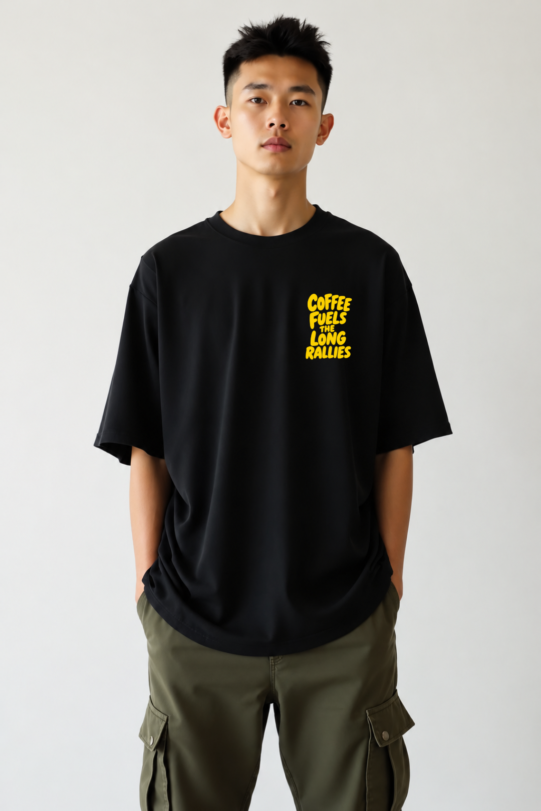 Camisa Oversized Coffee and Rallies