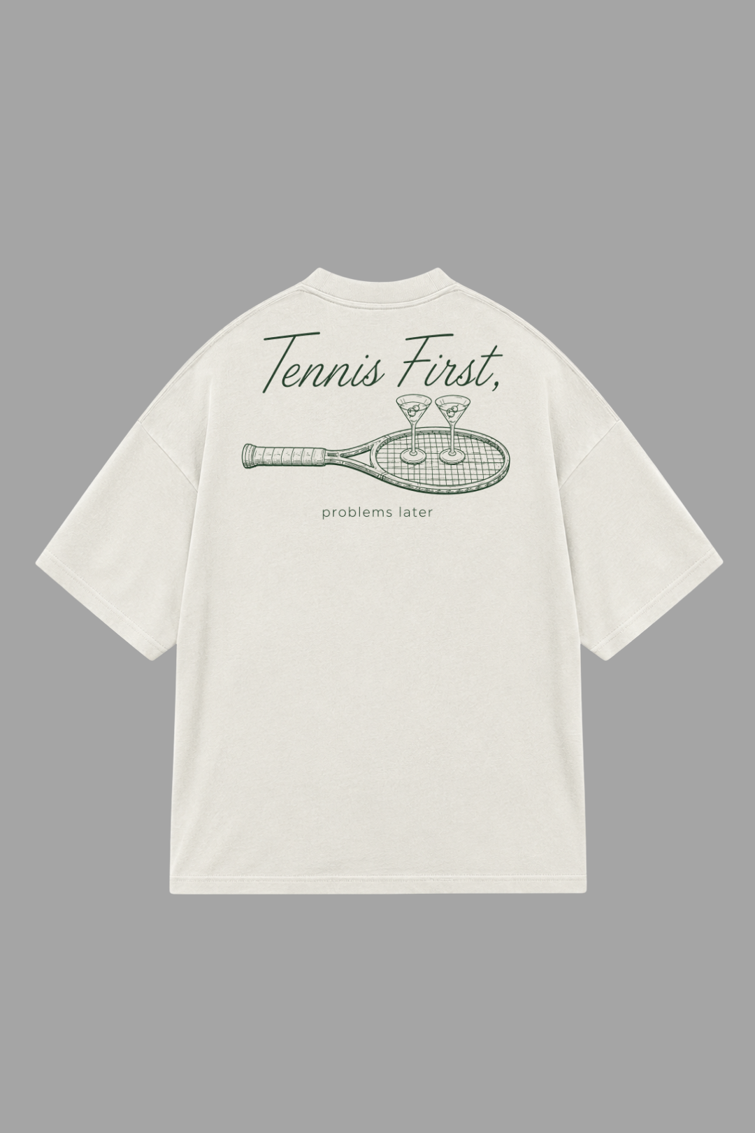 Camisa Oversized Tennis first, problems later