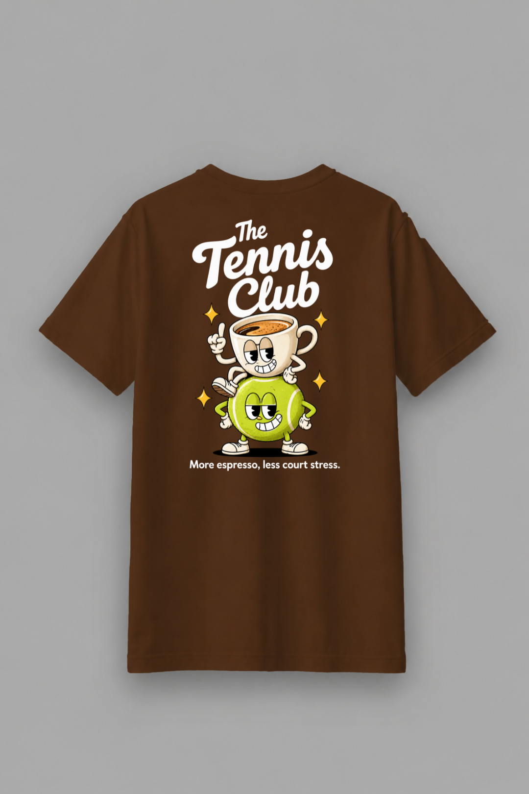 Camisa Básica More Espresso, Less Court Stress